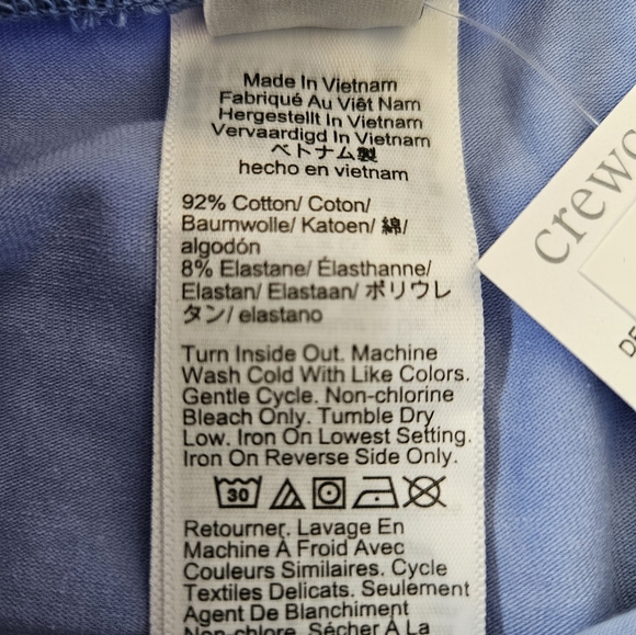 Crewcuts Girls Crystal Ankle Length Leggings, 4, Blue - Picture 7 of 8